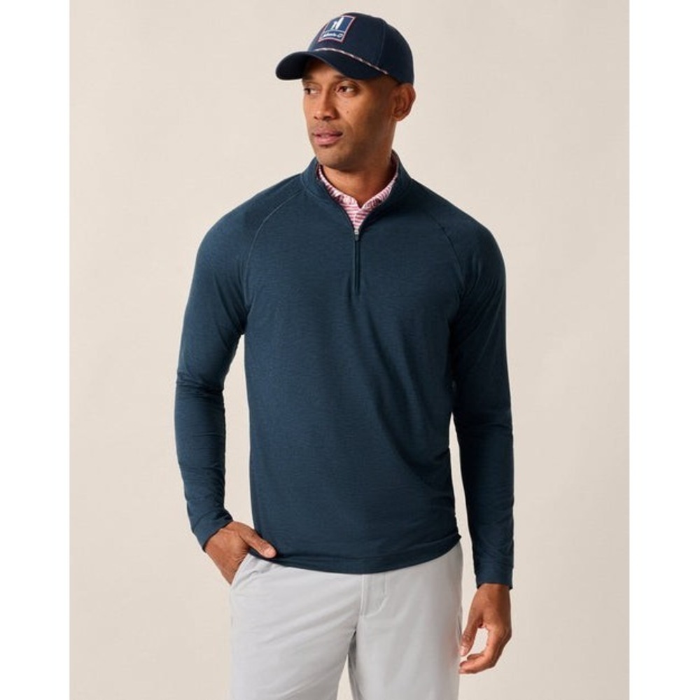 Johnnie-O Freeborne Quarter-Zip Performance Pullover JMKO3620 NWT M Wake Blue